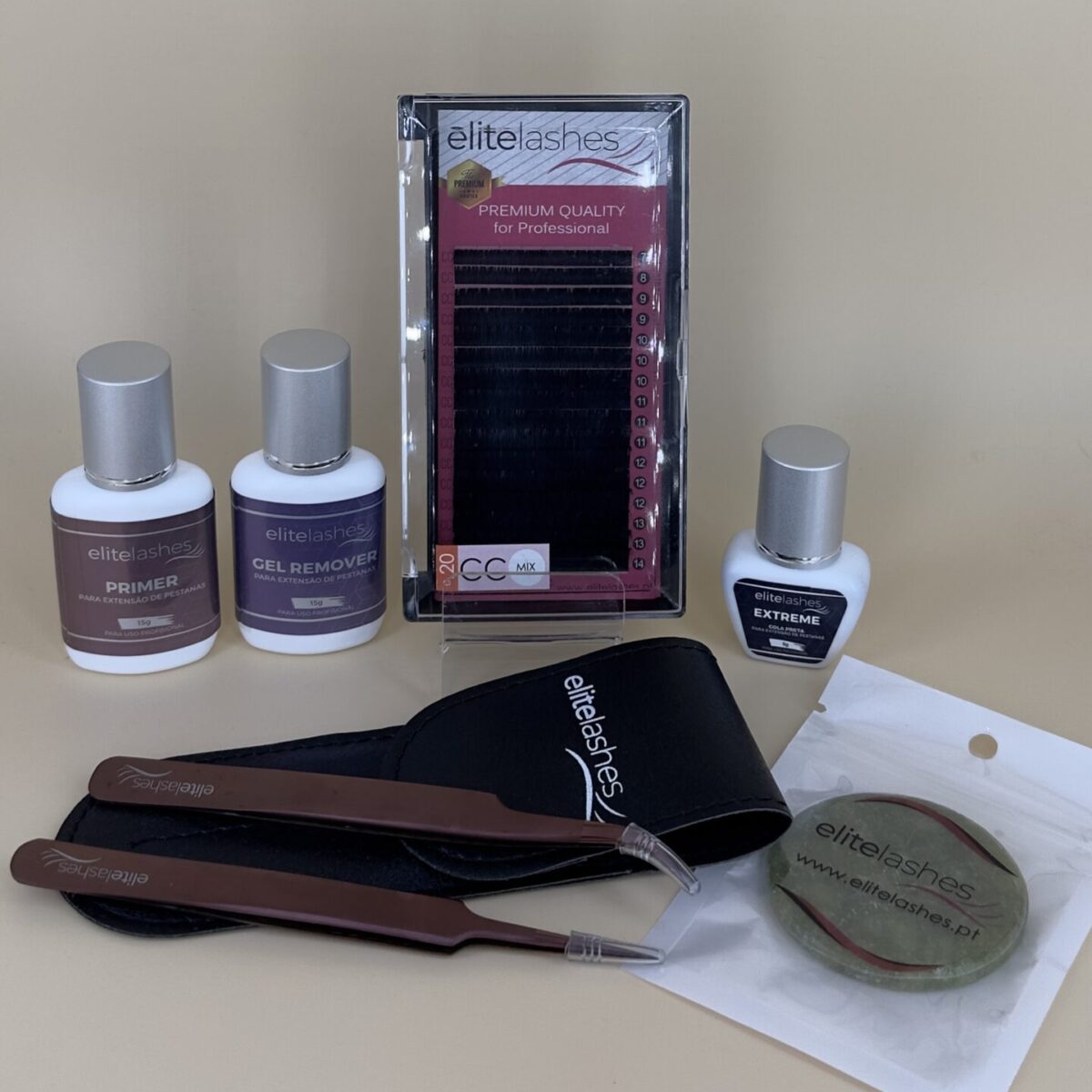 kit inicial para Extensao de pestanas